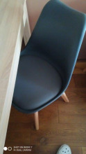 Krzesło do jadalni BOLONIA grafitowe - 4 szt.