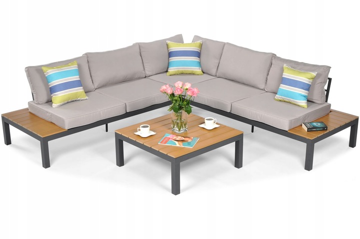 Zestaw ogrodowy BALI narożnik stolik taras ogród patio rogówka wypoczynek