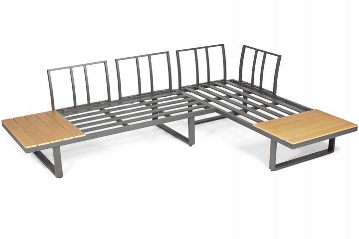 Narożnik ogrodowy uniwersalny KAMELEON modułowy wielofunkcyjny ze stolikiem