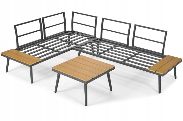 Narożnik ogrodowy uniwersalny NEVADA2 modułowy sofa narożna rogówka ogrodowa