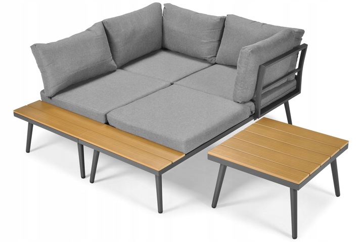 Narożnik ogrodowy uniwersalny NEVADA3 modułowy sofa narożna rogówka ogrodowa