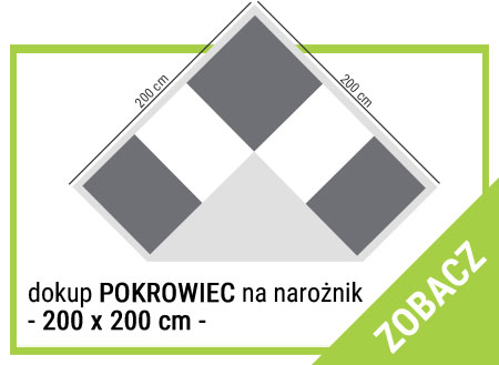 pokrowiec na narożnik symetryczny