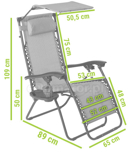 wymiary aruba leżak ogrodowy