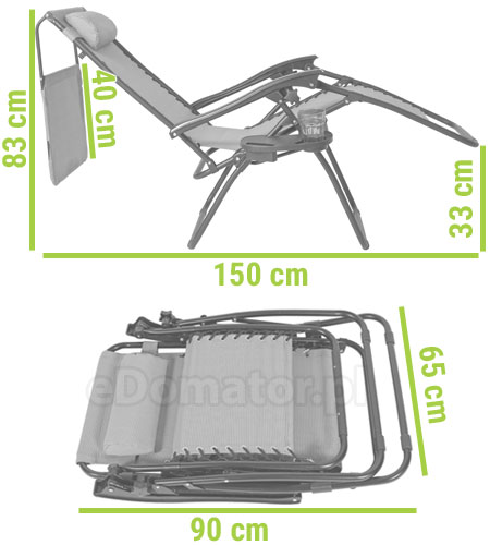 wymiary aruba leżak ogrodowy