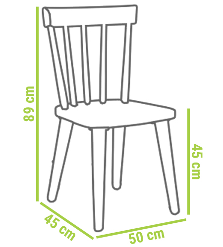 krzesło drewniane kuchenne białe Barkley
