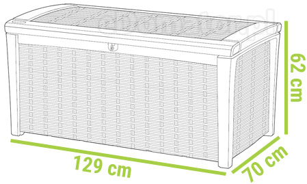skrzynia ogrodowa borneo