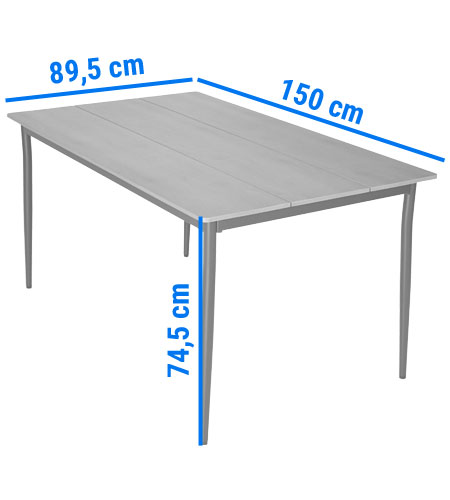 stół aluminiowy ogrodowy Bosano