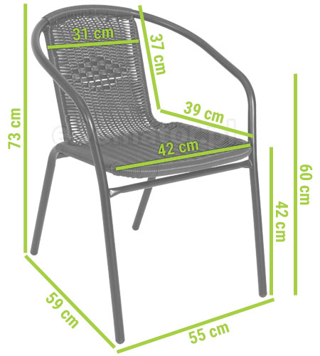 Krzesło ogrodowe technorattan CAPRI