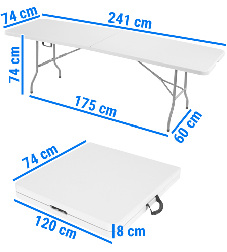 stół cateringowy składany 180 cm