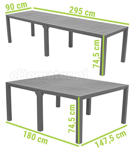 stół podwójny obiadowe Julie-double keter