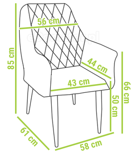 krzesło tapicerowane pikowane skóra drewniane nogi
