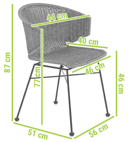 krzesło rattanowe fotelowe