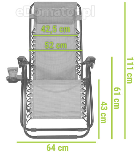 leżak ogrodowy rozkładany