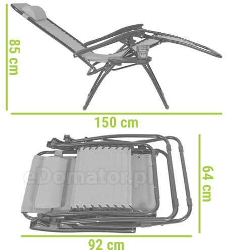 leżak ogrodowy rozkładany