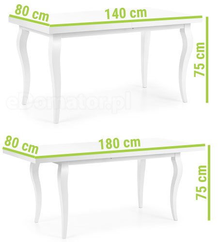 stół prostokątny rozkładany