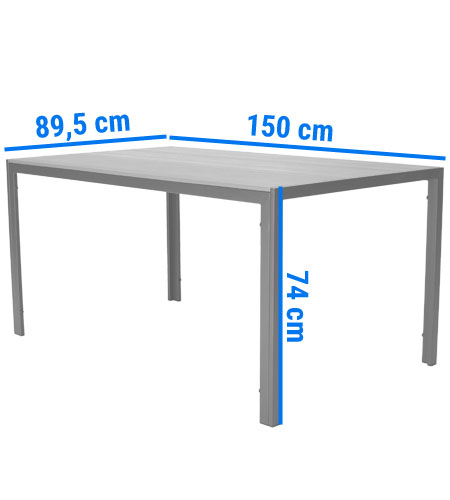stół ogrodowy aluminiowy PARMA