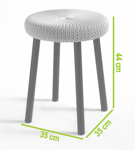 stołek plastikowy knit keter