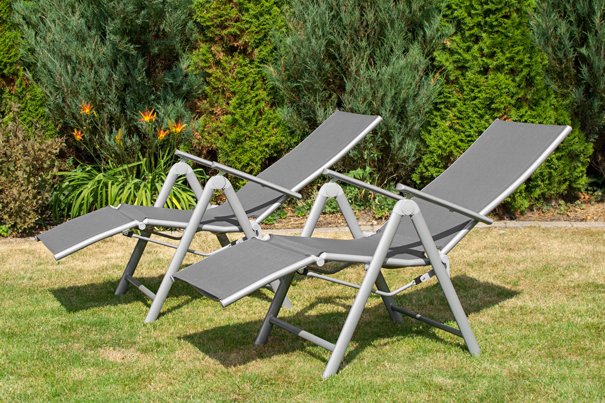 leżak ogrodowy Laguna krzeslo pozycyjne aluminiowe