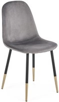Krzesło tapicerowane K379 glamour - popielate