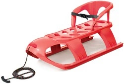 Sanki dziecięce z oparciem BEZZY SEAT - czerwony