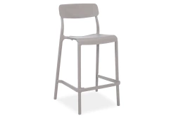 Krzesło barowe hoker RIMO  - cappuccino