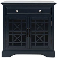 Granatowa mała komoda Avola 82x82 cm