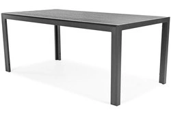 Duży stół ogrodowy dla 8 osób z aluminium MODENA 180 - Black