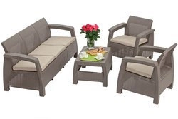 Zestaw wypoczynkowy CORFU SET MAX 5-osobowy - cappuccino