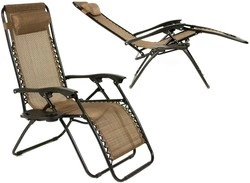 Leżak ogrodowy ZERO GRAVITY - 2 szt. - brązowy