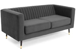 Sofa dwuosobowa mała kanapa OXFORD II - grafitowa