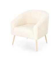 Nowoczesny fotel wypoczynkowy GRIFON 2 -  kremowy