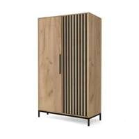 Dwudrzwiowa szafa z lamelami do salonu LAMINO S-1