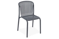 Krzesło ogrodowe BRENE - grafitowe