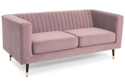 Sofa dwuosobowa mała kanapa OXFORD II - pudrowy róż