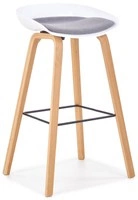 H86 hoker biało / popiel