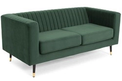 Sofa dwuosobowa mała kanapa OXFORD II - ciemnozielona